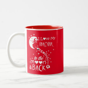 I Love My Mum To The Moon & Back Two-Tone Coffee Mug