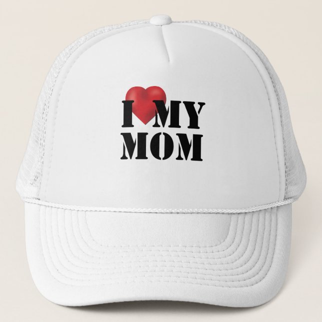 I Love My Mum Trucker Hat (Front)