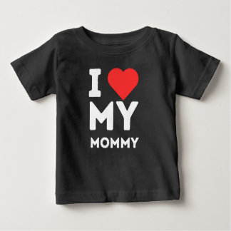 I Love My Mummy Family Love Heart Gift Baby T-Shirt