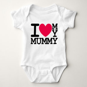 i love my mummy mum mum baby kids design baby bodysuit