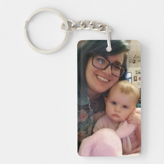 I Love my Mummy Photo Key Ring (Front)