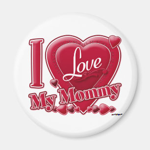 I Love My Mummy red - heart Magnet