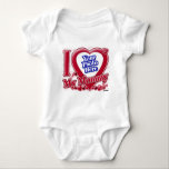 I Love My Mummy red heart - photo Baby Bodysuit<br><div class="desc">I Love My Mummy red heart - photo</div>