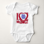 I Love My Mummy red heart - photo Baby Bodysuit<br><div class="desc">I Love My Mummy red heart - photo</div>