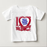 I Love My Mummy red heart - photo Baby T-Shirt<br><div class="desc">I Love My Mummy red heart - photo</div>