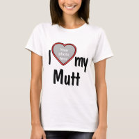 I Love My Mutt - Your Dog's Photo Red Heart