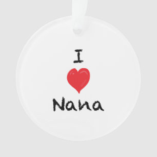 I Love my Nana Custom 2 Sided Photo Ornament