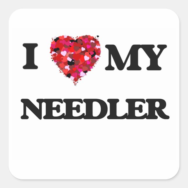 I love my Needler Square Sticker (Front)