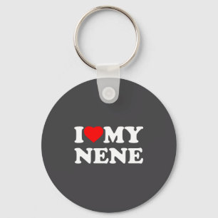 I Love My Nene Heart Family Grandma Long Sleeve Key Ring