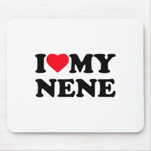 I Love My Nene Heart Grandma Family Mouse Pad