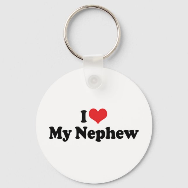 I Love My Nephew Keychain (Front)