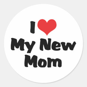 I Love My New Mum Classic Round Sticker