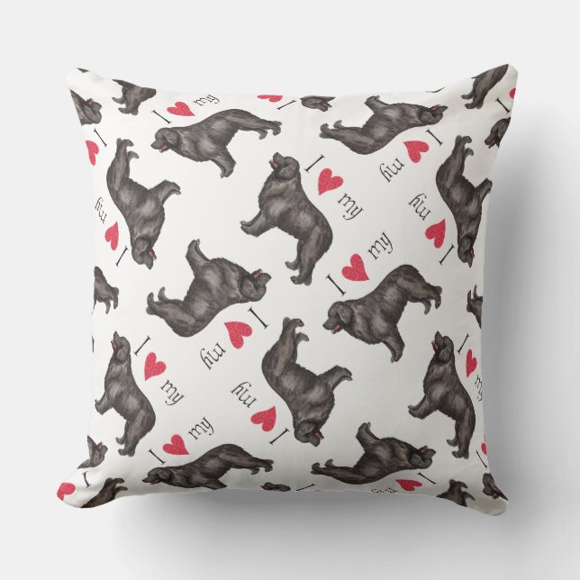 I Love my Newfoundland Cushion (Front)