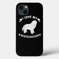 I Love My Newfoundland Puppy Dog Gift Idea