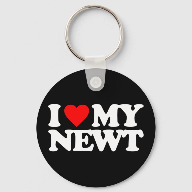 I LOVE MY NEWT KEY RING (Front)