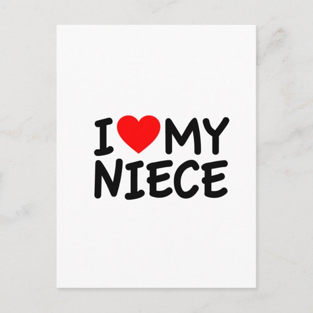 I love my Niece Postcard (Front)
