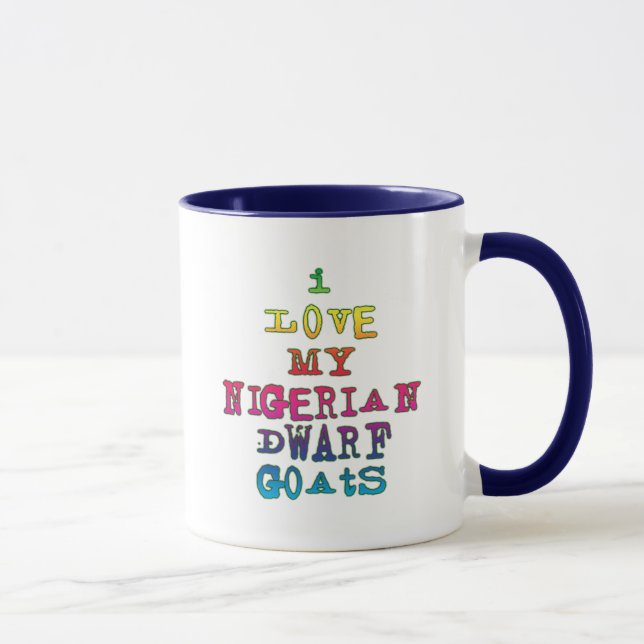 I Love My Nigerian Dwarf Goats Mug (Right)