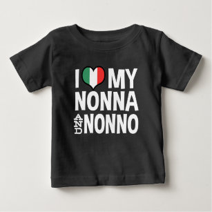 I Love My Nonna and Nonno Baby T-Shirt