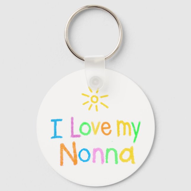 I Love My Nonna Key Ring (Front)