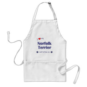 I Love My Norfolk Terrier (Male Dog) Standard Apron
