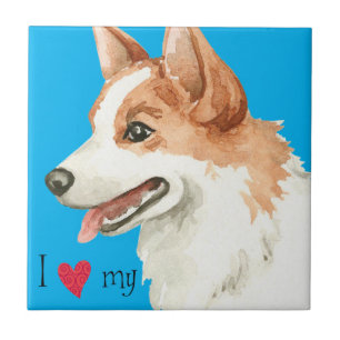I Love my Norrbottenspets Ceramic Tile