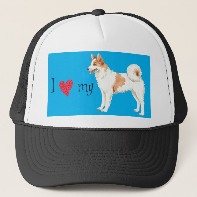 I Love my Norrbottenspets Trucker Hat (Front)