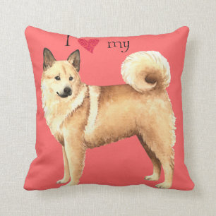 I Love my Norwegian Buhund Cushion
