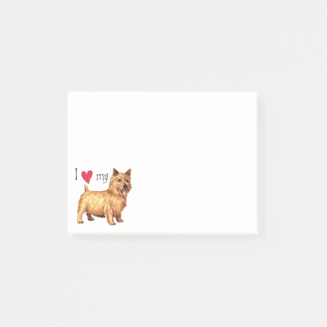 I Love my Norwich Terrier Post-it Notes (Front)