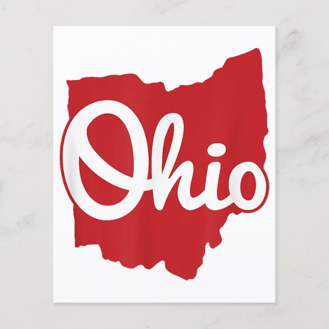 I Love My Ohio Home Script Ohio  (Front)
