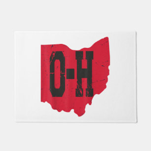 I Love My Ohio Home Script Ohio Buckeye State Doormat