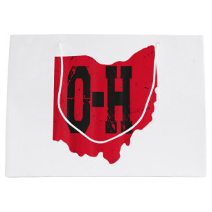 I Love My Ohio Home Script Ohio Buckeye State Large Gift Bag