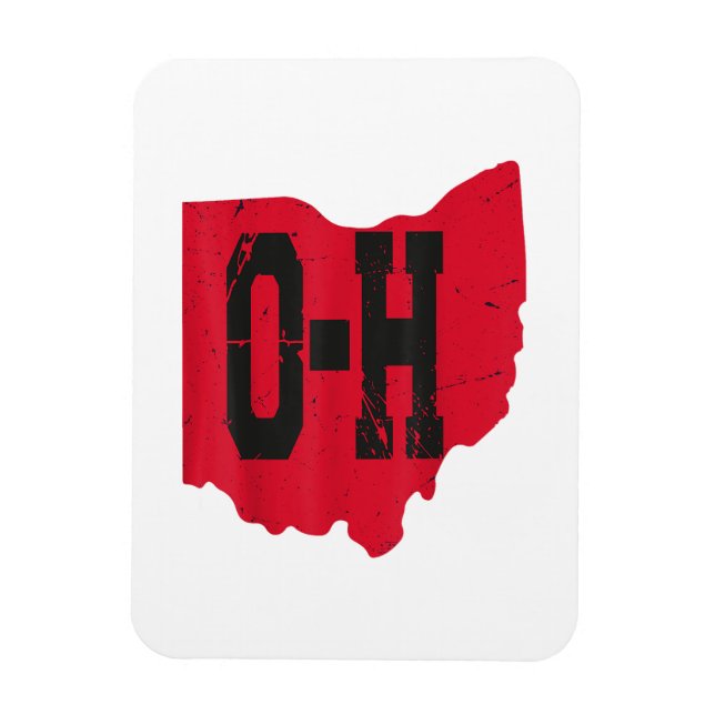 I Love My Ohio Home Script Ohio Buckeye State Magnet (Vertical)