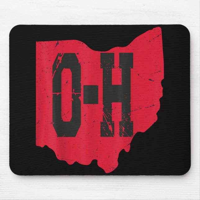 I Love My Ohio Home Script Ohio Buckeye State Mouse Pad (Front)