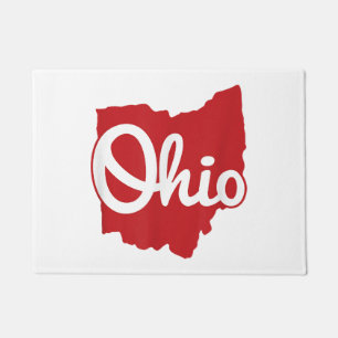 I Love My Ohio Home Script Ohio Doormat