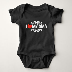 I Love My Oma Baby Bodysuit