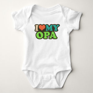 I Love My Opa Baby Bodysuit