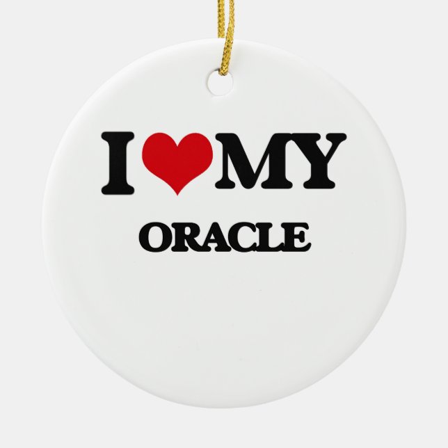 I love my Oracle Ceramic Tree Decoration (Front)