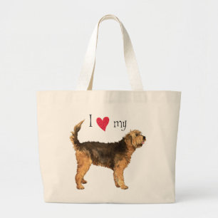 I Love my Otterhound Large Tote Bag