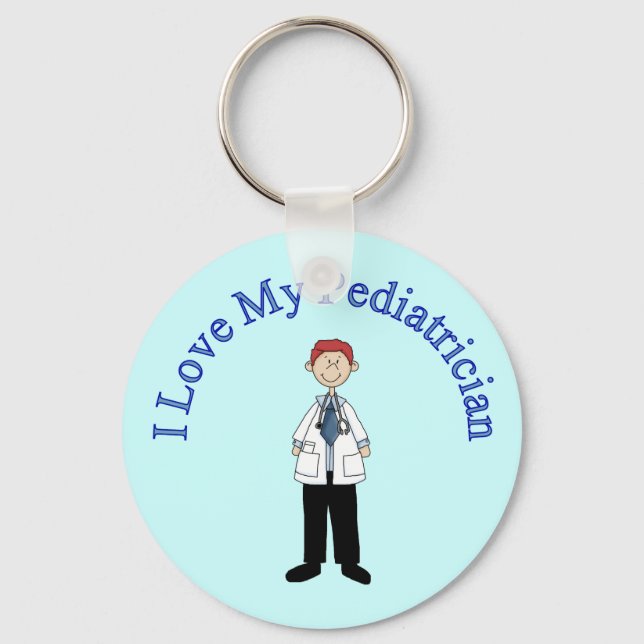 I Love My Paediatrician Keychain (Front)
