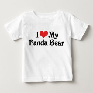 I Love My Panda Bear Baby T-Shirt