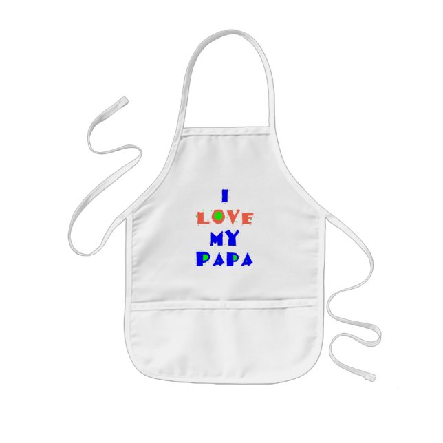 I Love My PAPA Apron (Front)