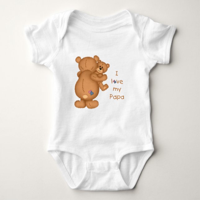 I Love My Papa - Infants Creeper (Front)