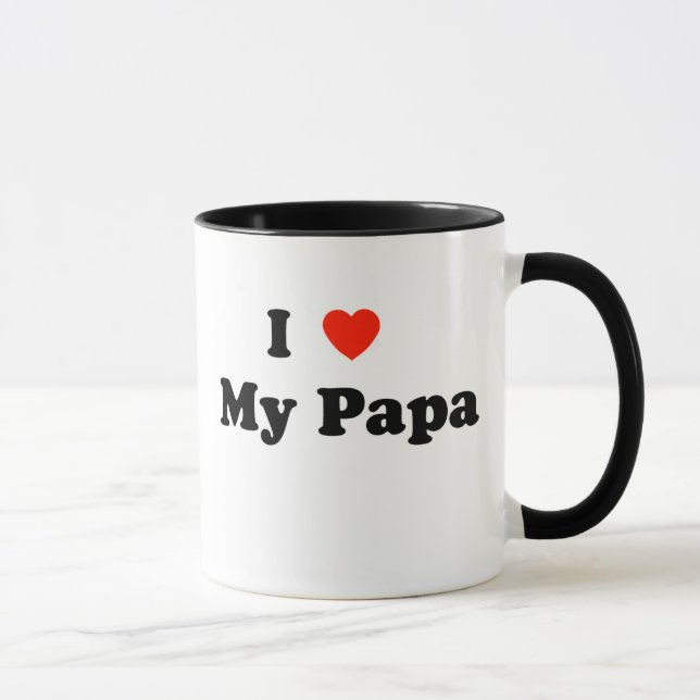 I Love My Papa Mug (Right)