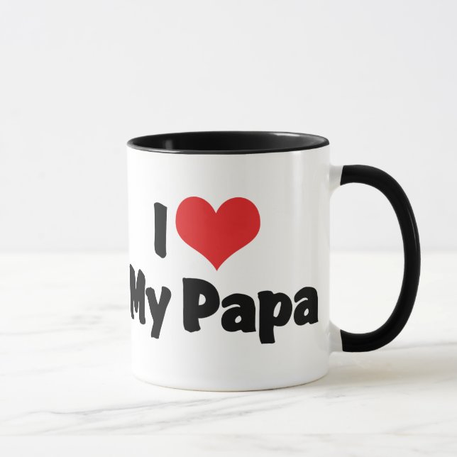 I Love My Papa Mug (Right)