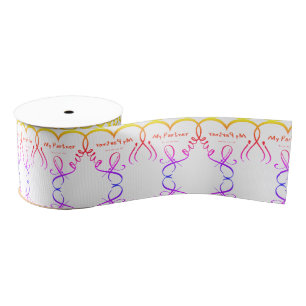 I love my partner • You are my home Grosgrain Ribbon