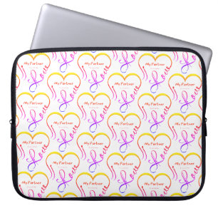 I love my partner • You are my home Laptop Sleeve