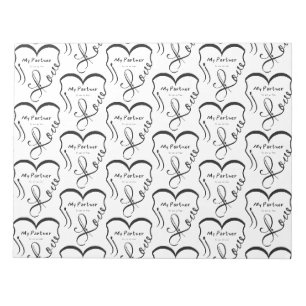 I love my partner • You are my home Notepad
