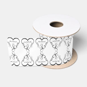 I love my partner • You are my home Satin Ribbon