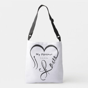 I Love My Partner - You Are My Home Throw Pillow Crossbody Bag