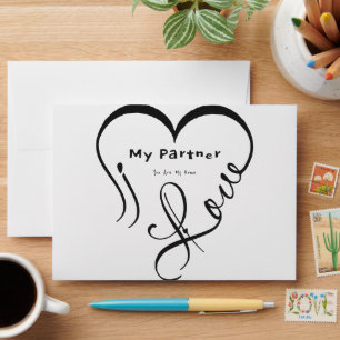 I Love My Partner - You Are My Home Throw Pillow Envelope